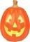 Citrus; 12 Inch Light Up Pumpkin Decoration, LED Illuminated Plastic Pumpkin for Halloween Party, Fall Home Decor, Indoor Display and Seasonal Decorations; Category:Pumpkin Decor; Image:5